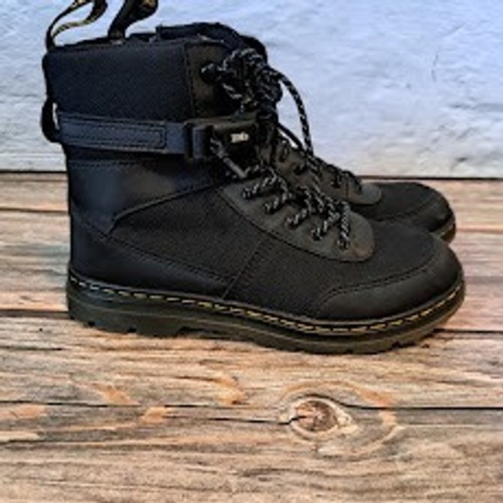 Dr. Martens Combs Tech J Black Utility Boots Kids‎ US 4M 5L UK 3 EU 36